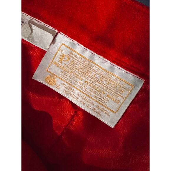 Vintage Pendleton Womens Wool Suit Skirt Set Red Size Small Ladylike Looks - Picture 8 of 11